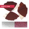 80x80x80mm Triangle Sanding Pads Aluminum Oxide Sanding Sheets Hook and Loop 100-Piece Grit P40~2000 for Oscillating Multi-Tool