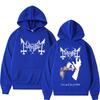 Худи с принтом Death Black Metal Mayhem Женское Винтажное Повседневное С капюшоном Спортивный костюм Мужская мода Готический Рок Оверсайз