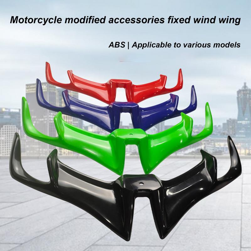 1PC Motorcycle Winglets Aerodynamic Wing Front Side Spoiler & Fairing Winglets Fixed Wind Wing For Enhanced Stability Ideal