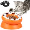 Медленная кормушка для кошек, приподнятая медленная кормушка, миска для кошек для домашних кошек, кормушка-головоломка для кошек, игрушка для помощи домашним животным, пищеварение 8,2x4,7 дюйма