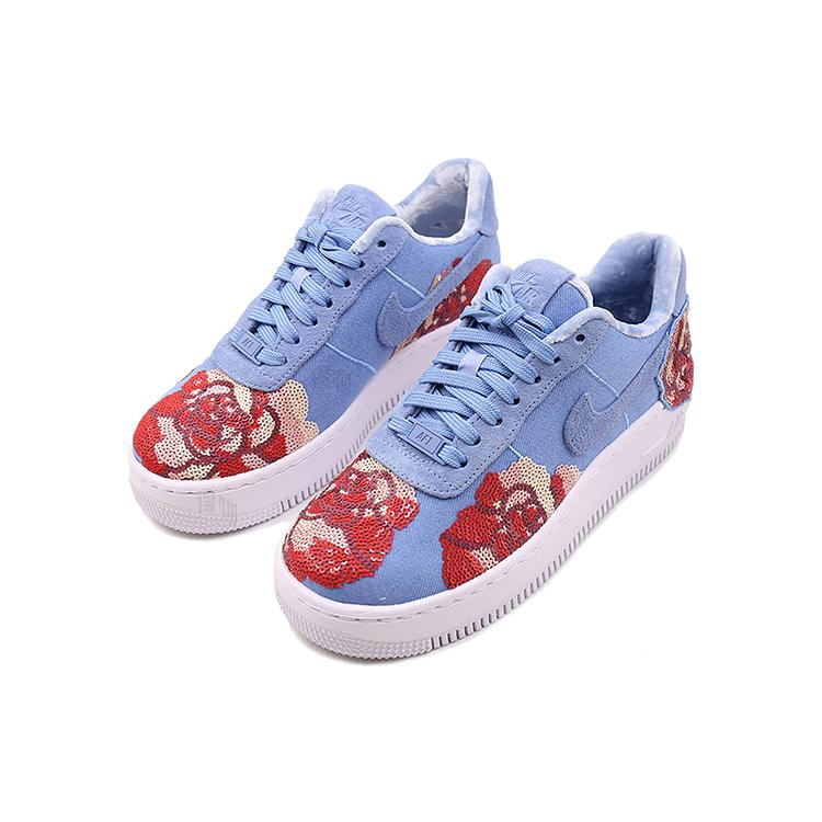 Nike Air Force 1 Upstep Low Деним Розовое Небо Женские 898421-402