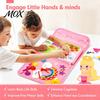 Дошкольная алфавитно-цифровая часы игрушка Монтессори Занятая доска Рюкзак, Тема Динозавр/Принцесса, Игрушка для восприятия букв, цифр, цветов, Самостоятельность малыша