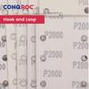 93x185mm 8-Hole Sanding Strips Aluminum Oxide Sanding Sheets Hook and Loop 50-Piece Grit P24~2000