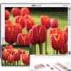 Diamond Painting Flowers Tulips Embroidery Cross Stitch Rhinestone Home Decor