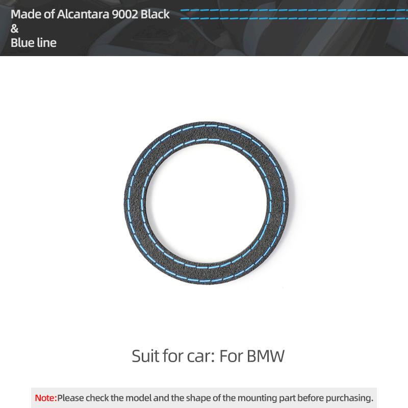 Для BMW F30 F20 E60 E90 G20 E92 F10 G30 F32 X3 X5 Из Алькантары Кольцо-накладка на руль автомобиля Наклейка Аксессуары для интерьера