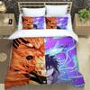 New 3D-Printed Cartoon Anime Uzumaki Naruto Bedding Set – Duvet Cover Set – A Luxurious Gift for Teens, Suitable for Double/Sing