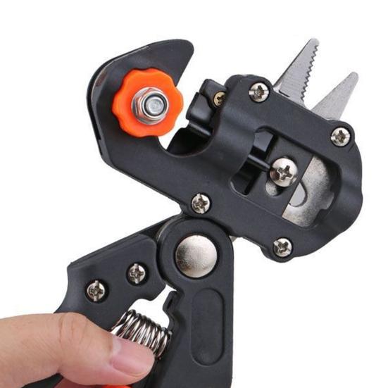 Ножницы для прививки растений Профессиональный садовый инструмент для прививки 2 в 1 Сверхпрочные секаторы для обрезки цветов, фруктовых деревьев, кустарников