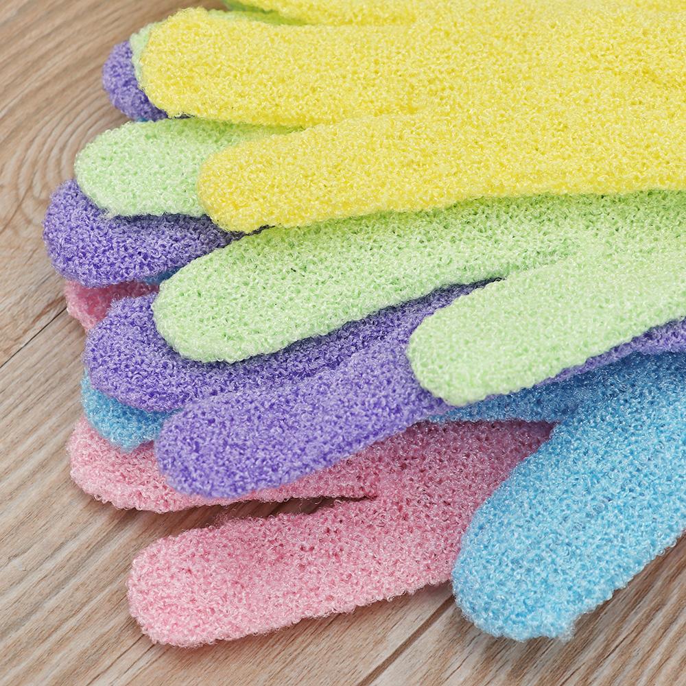 Массажная губка, пять пальцев, перчатки для ванны, увлажняющие чистящие перчатки для купания, товары для спа-продукции для ванной комнаты