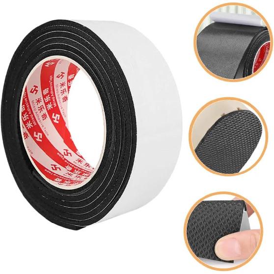 Luggage Wheel Mute Tapes Self-adhesive Mute Anti-friction Stickers EVA Chair Table Leg Pads Trimmable Window Gaps Sealing TapesPinstriping Tape 3