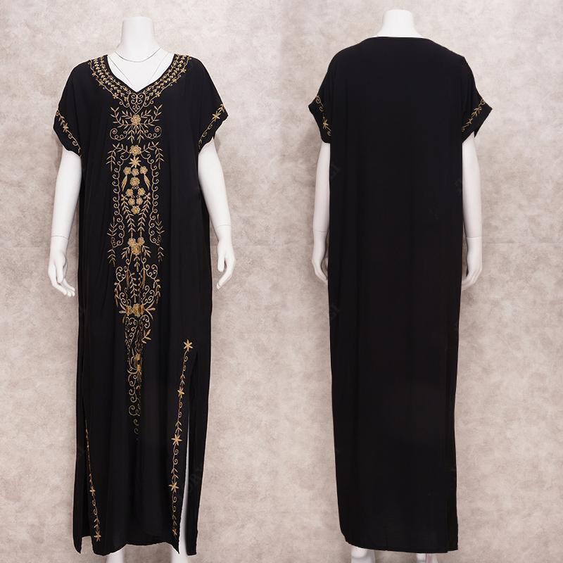 Женская пляжная туника единого размера, с цветочной вышивкой