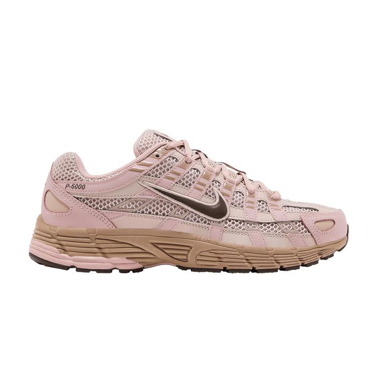 Женские кроссовки Nike P-6000 SE Ископаемый камень Конопляный Розовый Оксфорд Железный камень (Женский)