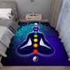 Коврик для йоги и медитации Rainbow 7 Chakra, декоративный коврик для гостиной, для дома, спальни, нескользящий коврик для кухни, моющийся коврик для ванной
