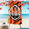 Orange & Black Sports Logo Towel A must-have beach towel for beach travel