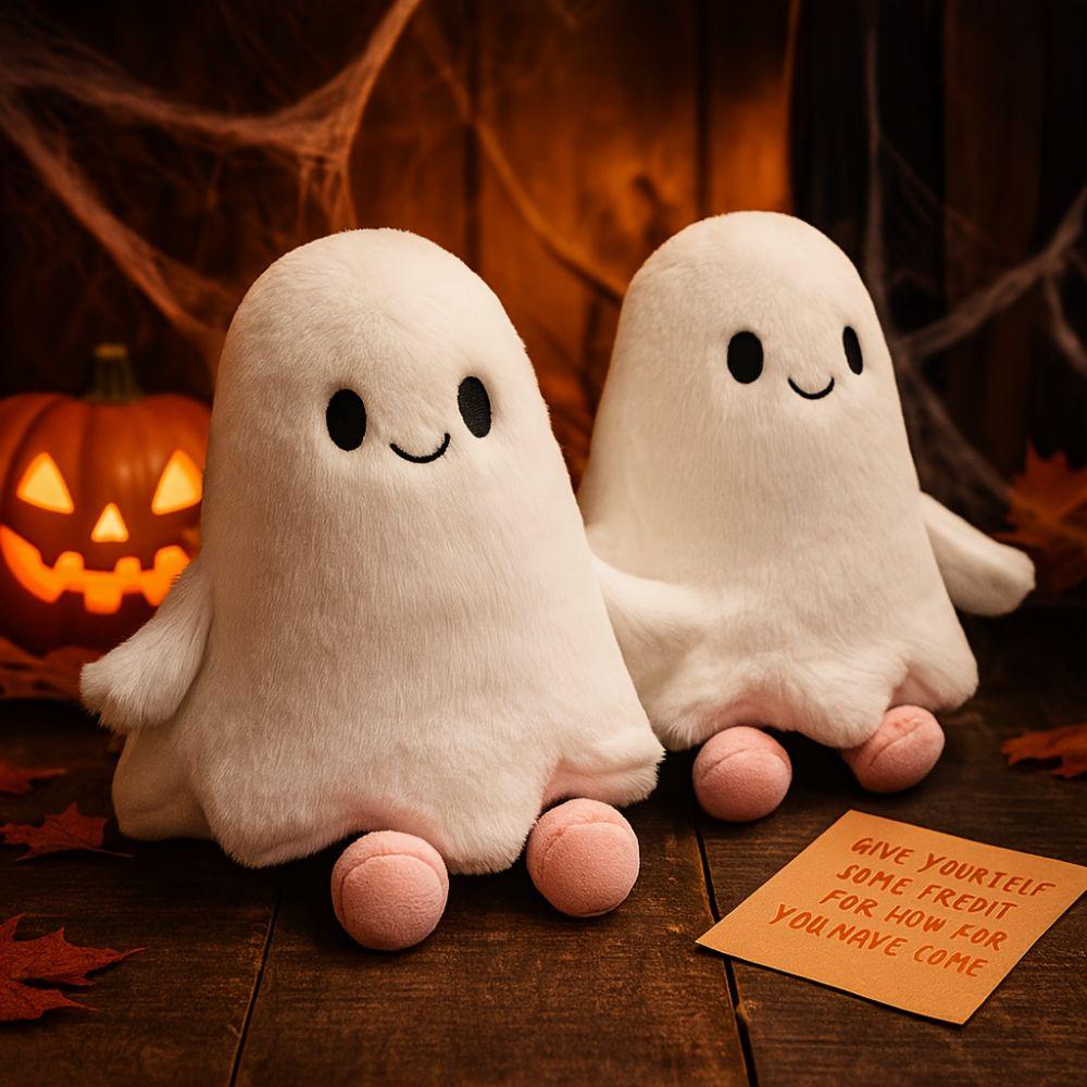 11.81inch Ghost Plush Toy Soft Plush Fabric Halloween Plush Figure Soft Soft Ghost Decor For Kids