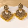 European and American retro Bohemian long tassel water droplet earrings with heavy creative high-end feel earrings