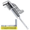 SPEEDWOX Drill Long Drill Attachment with Bend Driver Hex Driver Angle Hex Magnetic Bit Extension Drill Drill Angled Tool for Electric Drill
