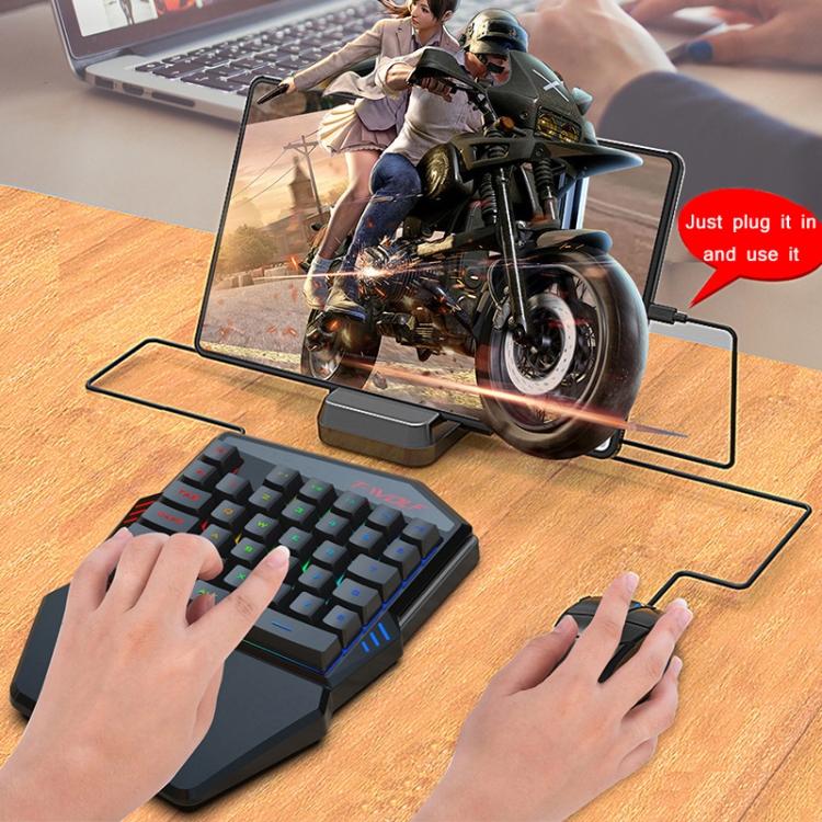 T-WOLF Mobile Gaming One-Handed Keyboard, Specification: Keyboard+Mouse+Throne