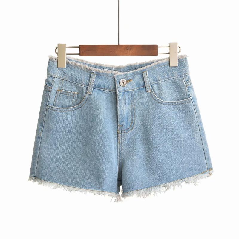 A New Summer Thin Denim Shorts Women's Wash Slim Women's Wide-leg Denim Shorts