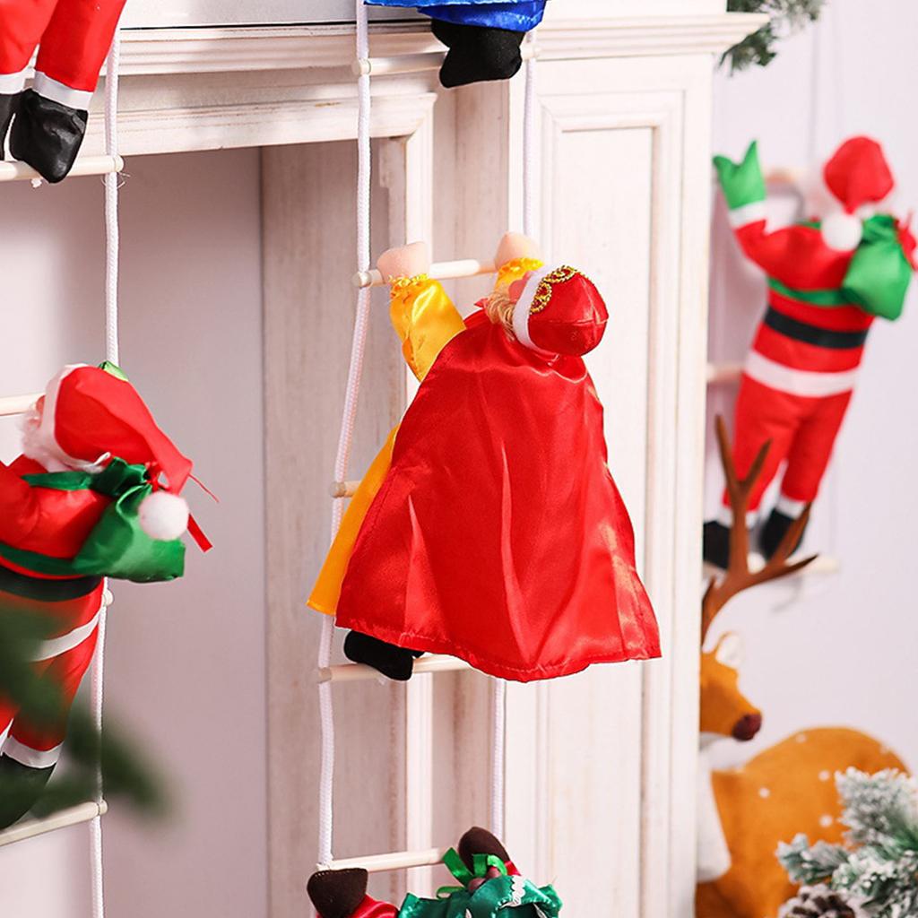 Christmas Tree Decoration Spanish Kings Climbing Ladder Hanging Ornament for Trees Door Wall Window Holiday Decorations