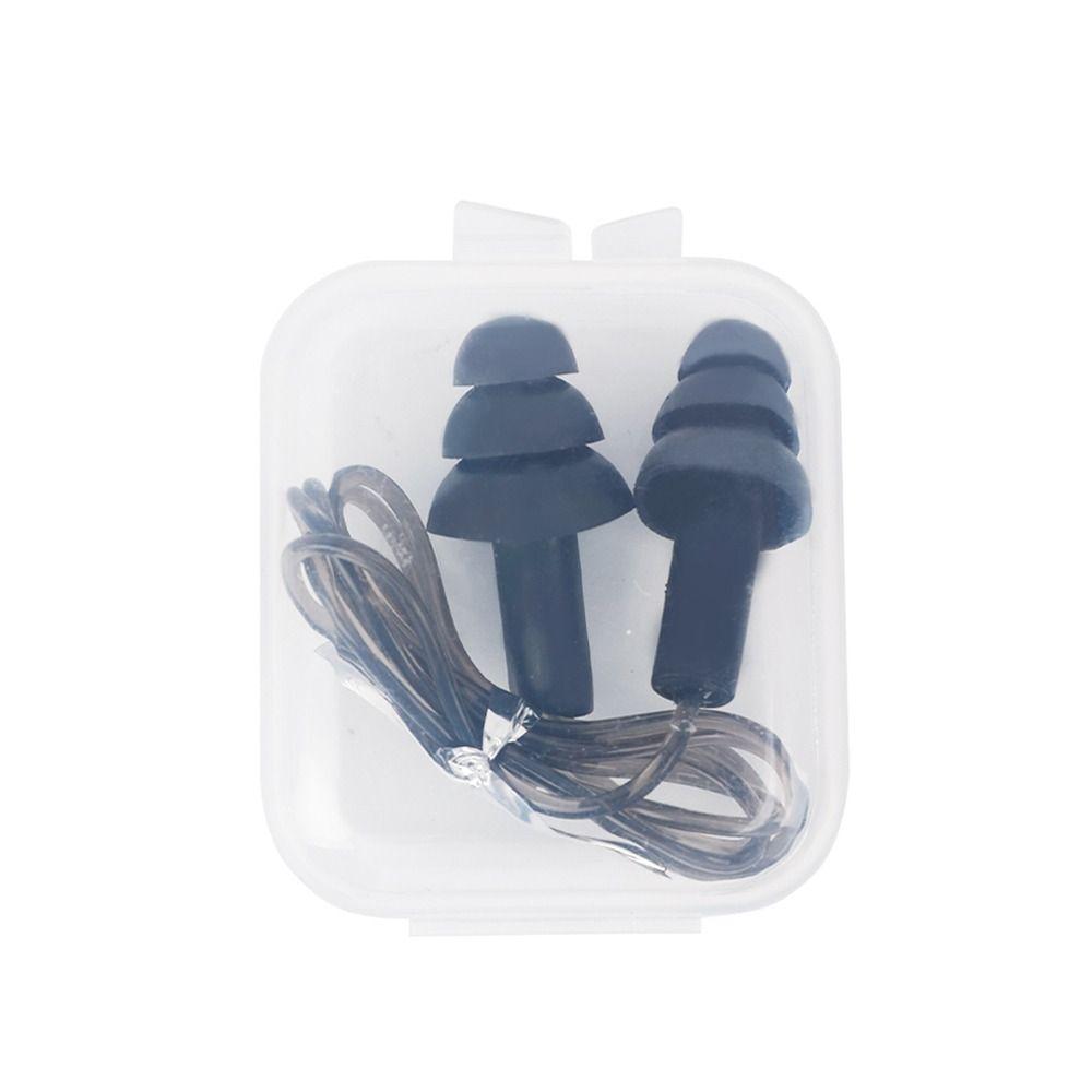 Accessories Hearing Sleep Earplugs Swim Ear Plugs Nasal Clip Earplugs with Rope Silicone Ear Plugs