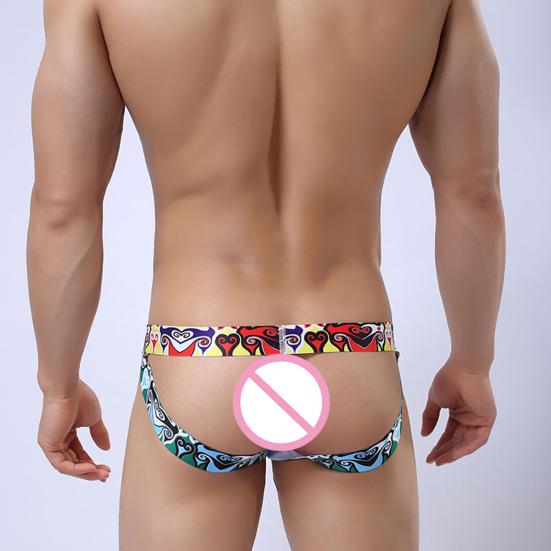 Sexy Men Low-Rise Jockstrap Stretch Briefs Thong Bulge Pouch Comfort Underwear