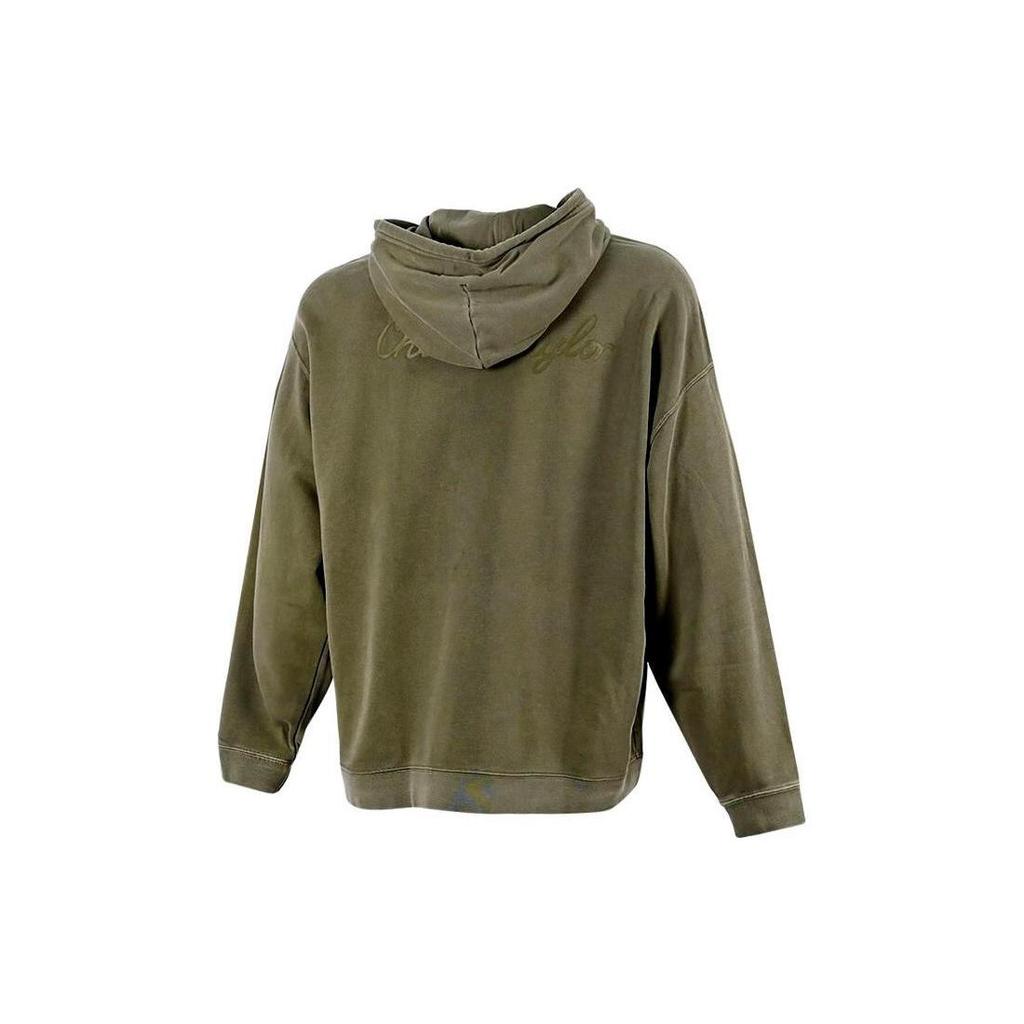 Converse Go to Chuck Taylor Sweatshirts Unisex Green Hooded Moderate Regular 10024025-A02