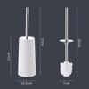 Steel Bath Cleaner with Base Cleaning Brush Toilet Brush Holder Set Toilet Brush Standing Stand