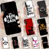 Без боли нет прогресса Для Huawei Nova 8i 11i 12i 12s 9 10 SE Y90 Y60 Y70 Y72 Y61 Y91 P20 P30 P40 Lite P60 Pro Чехол