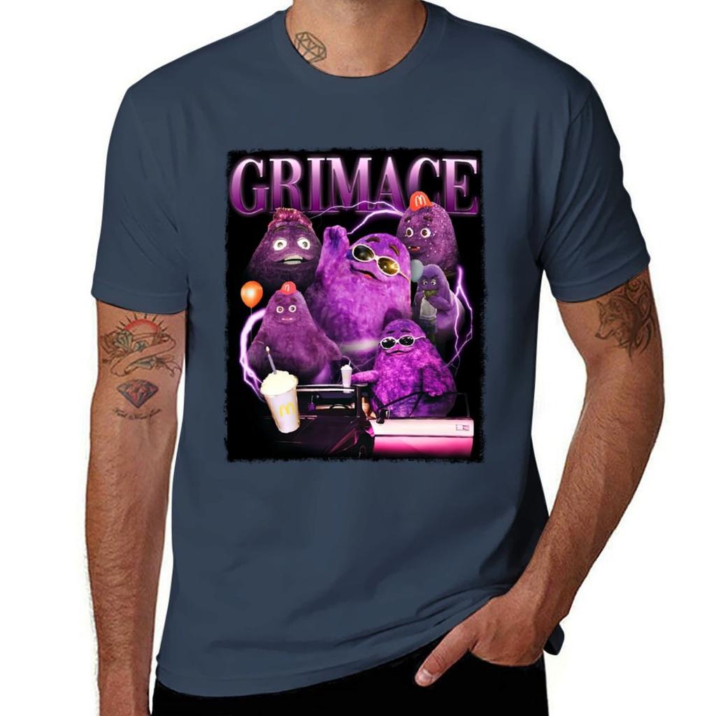 Grimace In 90s Y2k Style Tribute Tshirt Unisex T Shirt Luxury Unisex T Shirts For Unisex Casual Tshirt