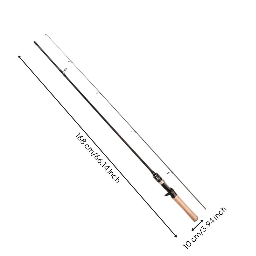 Ultralight Rod Solid-Core Fishing with Cork Handle Sensitive Long-Lasting