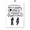 Wall Art Mural Canvas Painting Funy Toilet Boy Black White Nordic Posters Prints Wall Pictures Living Room Bathroom Club Decor