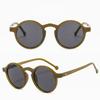 Vintage Women Men Popular Small Frame Sunglasses Classic Eyewear Round Unisex Driving Handmade