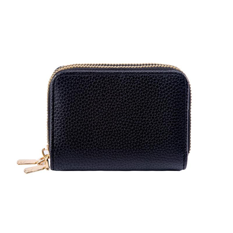 Двухслойная женская сумка для документов на молнии, многофункциональная и с несколькими отделениями для удостоверения личности