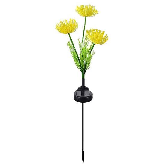 Цветочная солнечная лампа для сада, IP65, время, водонепроницаемое, длинное освещение, украшение, автоматическая зарядка, цвет