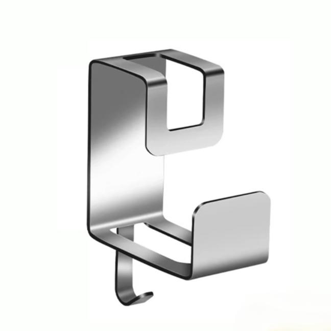 Стойка для раковины из нержавеющей стали, настенная, для ванной комнаты, не оставляющая следов, липкие крючки, многофункциональные крючки для раковины, для хранения