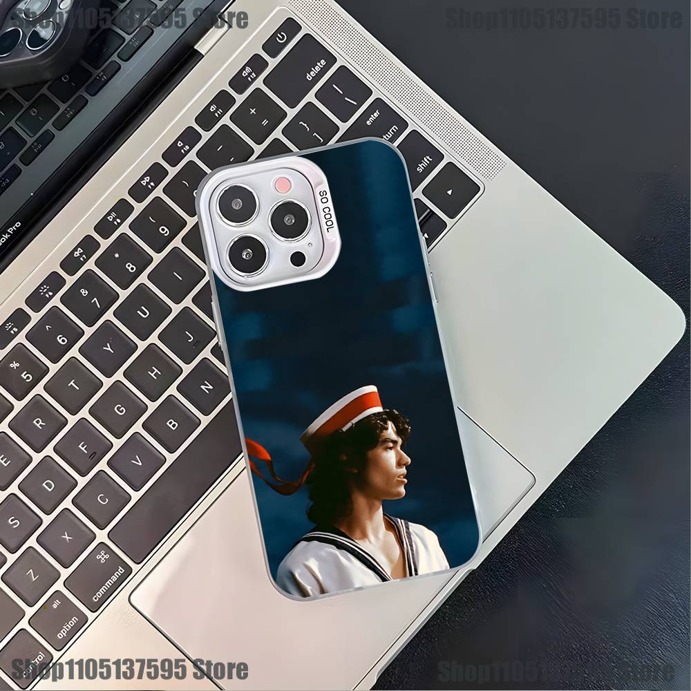 Чехол для телефона Conan Gray Wishbone C для iPhone 16,15,14,13,12,11,Pro,XS,Max,Plus,Mini,SE4,E Черный Матовый Ударопрочный Чехол