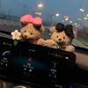 Аксессуары для декора салона автомобиля Плюшевый мишка для украшения центральной консоли автомобиля милые Автоаксессуары для Авто Дома Офиса Декор Подарок