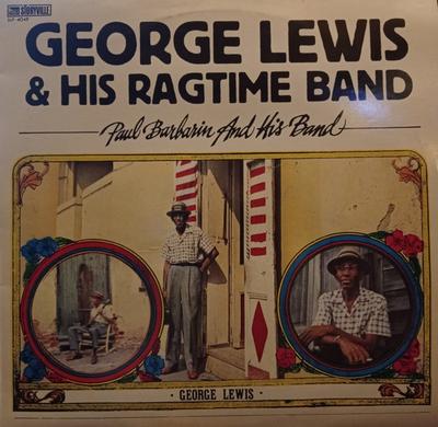 LP Пластинка GEORGE LEWIS' RAGTIME BAND, PAUL BA - Джаз из Нового Орлеана SLP4049 Storyville 1986 Швейцария Джаз Б/У