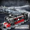 1691 шт. Технический городской винтажный поезд, пушка, строительные блоки, гоночный автомобиль, военные кирпичи, модель трека, игрушка для детей и взрослых для подарков