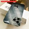 2DFlat Sunlight Through Forest Deer Silhouette All inclusive film hard iPhone case, compatible with iPhone 18 Pro Max 17 16 15 14 13 12 11