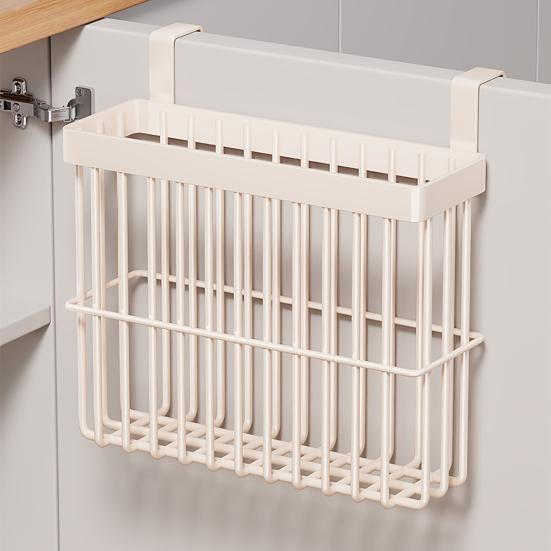 Подвесная корзина за дверью Органайзер для дверцы кухонного шкафа Настенная самоклеящаяся корзина для хранения