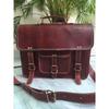 Сумка Кожаная Коза Подлинная Винтаж Коричневый Ноутбук Новый Посыльный Путешествия Мужской Новый