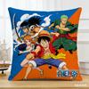 Наволочка с принтом персонажа из аниме One Piece, любимого фанатами. Декоративная наволочка для спальни, гостиной и энтузиастов аниме