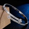 Lucky Double-headed Four-leaf Clover Fashionable and High-end Full Bracelet
