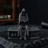 Коллекционные готические фигурки 3D-печатная фигурка скелета-читателя, статуэтка читателя в капюшоне, креативные украшения для спальни, жуткое настольное украшение для дома