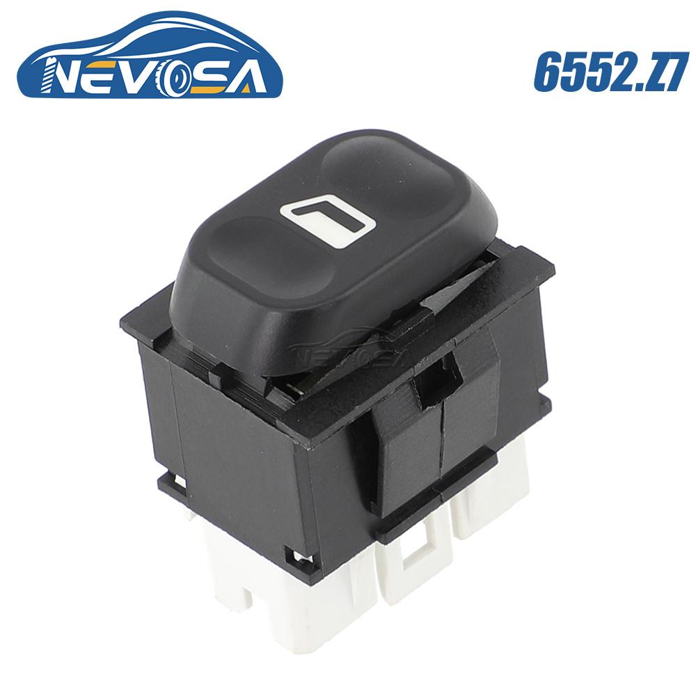 NEVOSA 6552.Z7 For Peugeot Partner 806 Citroen Berlingo Evasion Xsara Picasso Power Window Switch Control Button 6552.AR 6552VQ