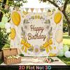 Red Floral Backdrop Banner 1pc - Photo Booth Props