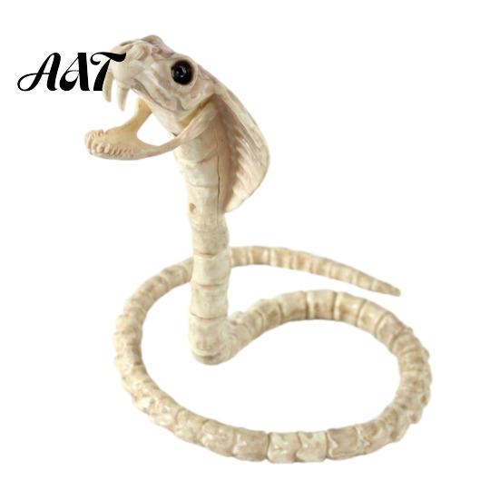 Vivid Scary Skeleton Decor Halloween Animal Skeleton, Realistic Fish Bird Spider Snake Cat Durable Model for Party, Haunted House, Graveyard