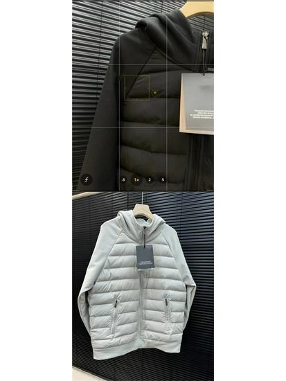 D Brand Men's 2025 Trendy Lightweight Cotton Patchwork Jacket - Casual, Comfortable, Versatile Outerwear