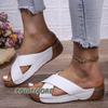 2024 Summer Woman‘s Shoes Sandals Beach Casual Outdoor Slides Footwear Female Wedges Slippers Women Fish Mouth Large Size 42 43